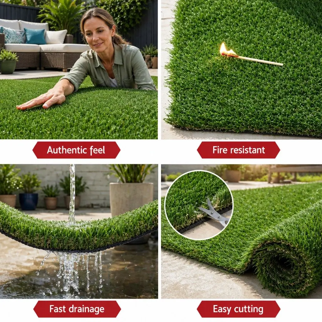 2m x 5m Synthetic Grass 30mm Pile