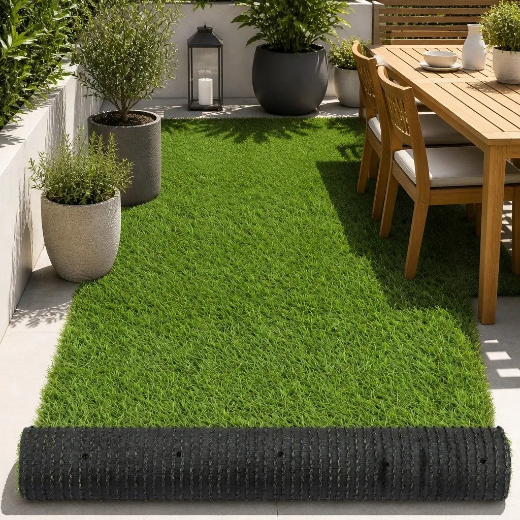 Artificial Grass Synthetic Turf 30mm Thick 2m x 5m Lawn Garden Outdoor Fake