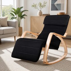 Your Cozy Rocking Armchair with Footrest Awaits