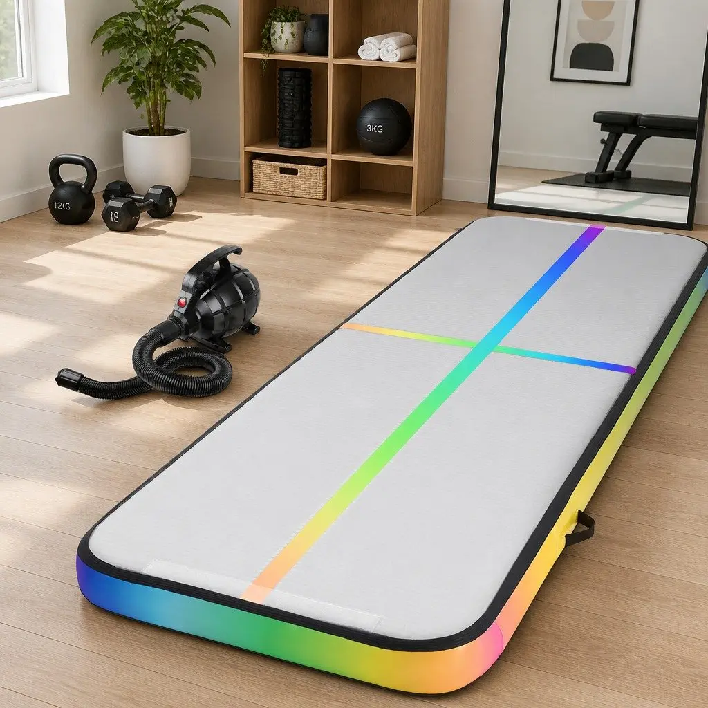 Air Track Gymnastics Mat Inflatable 3M Tumbling Exercise Mat with Electric Pump