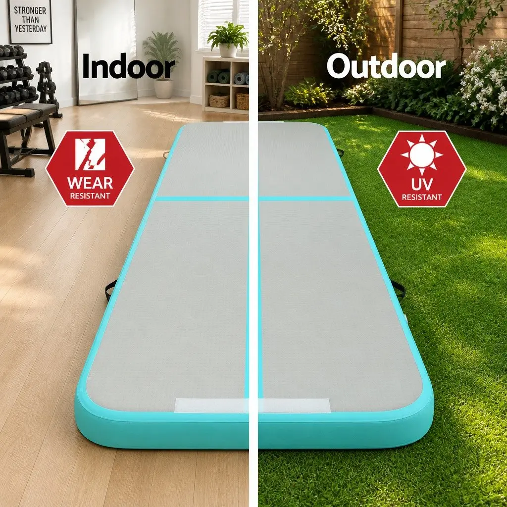 Air Track Mat 3M Inflatable Gymnastics Tumbling Exercise Mat with Electric Pump
