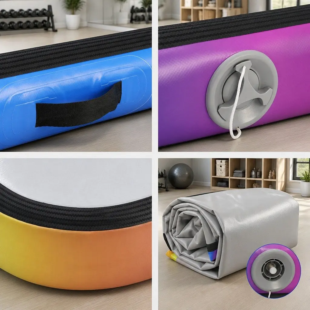 Air Track Inflatable Gymnastics Mat 3M Cushioned Landing Surface