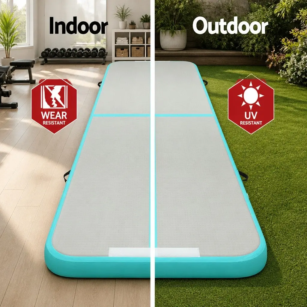 Air Track Mat Inflatable Gymnastics Tumbling 3M x 1M Fitness Training