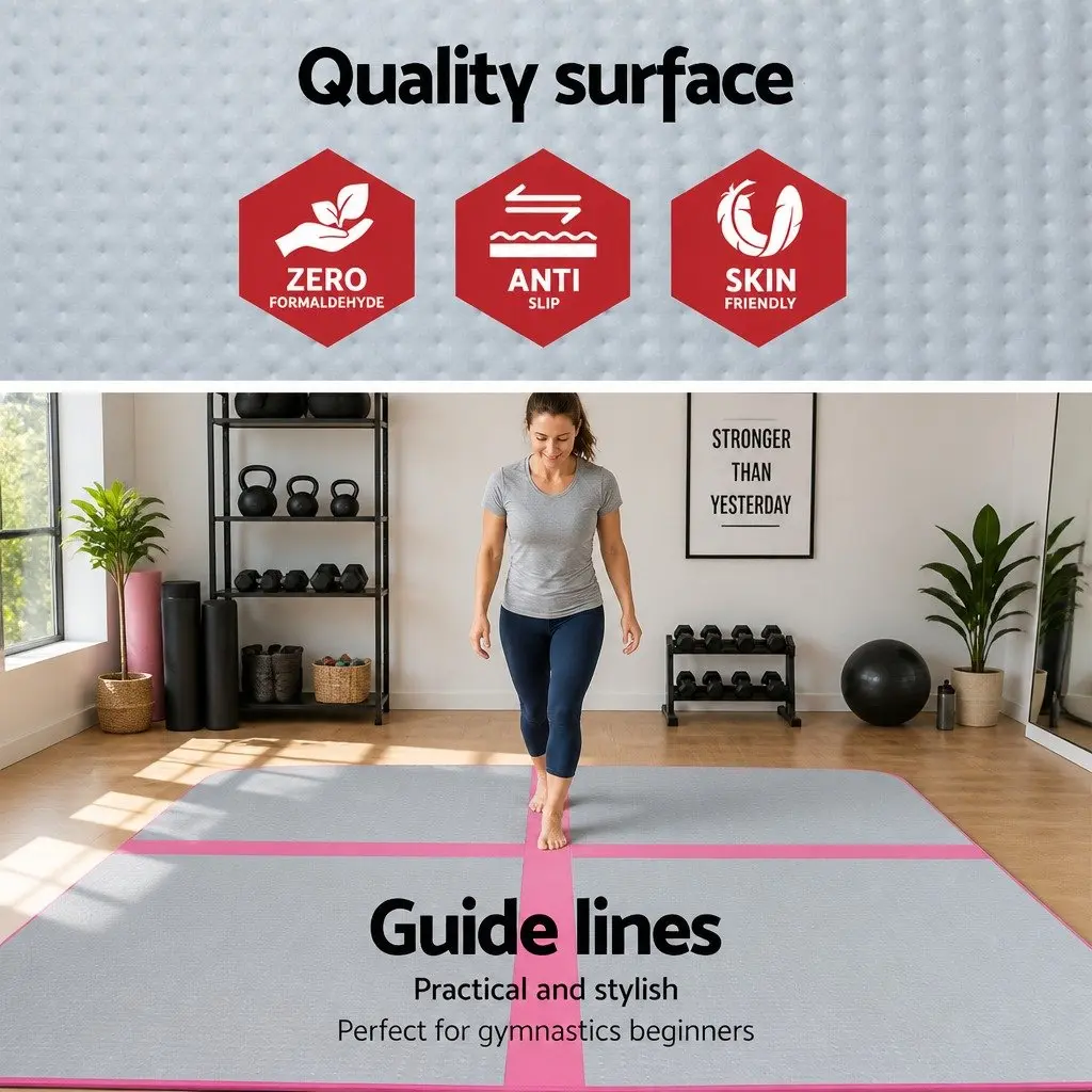 Inflatable Air Track Mat for Exercise and Fun