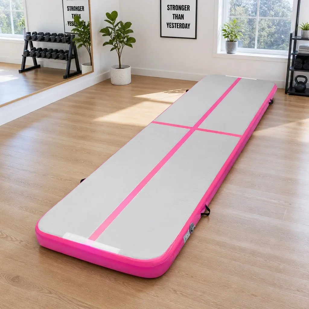 Air Track Inflatable Tumbling Mat 4M Gymnastics Training Cheerleading Yoga
