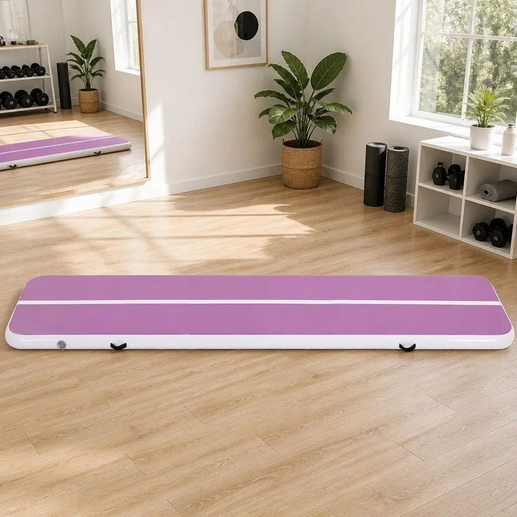 Air Track Mat Inflatable 4M Gymnastics Tumbling Exercise Yoga Training