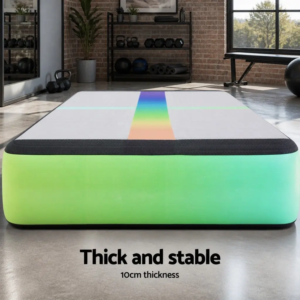 Air Track Gymnastics Tumbling Mat Inflatable 4M with Anti-Slip Surface and Electric Air Pump