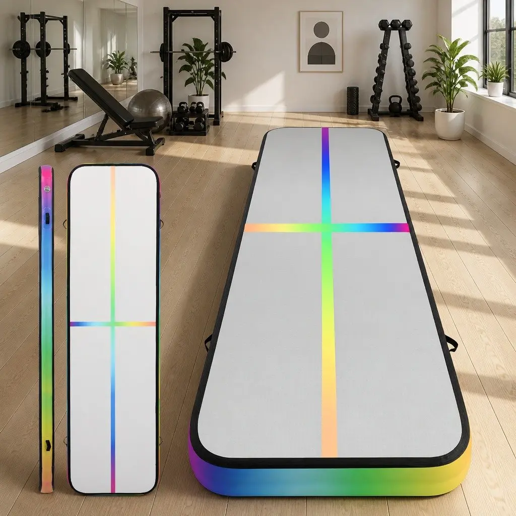 Air Track Gymnastics Mat 4M Inflatable Tumbling Exercise Cheerleading Training