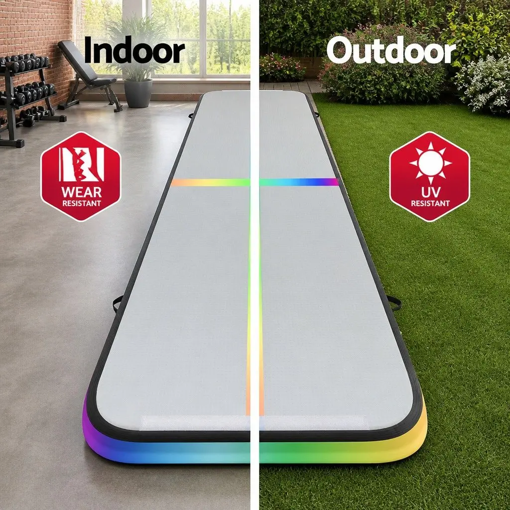 5M Inflatable Air Track Gymnastics Tumbling Mat with Anti-Slip Surface for Exercise Training Yoga and Cheer