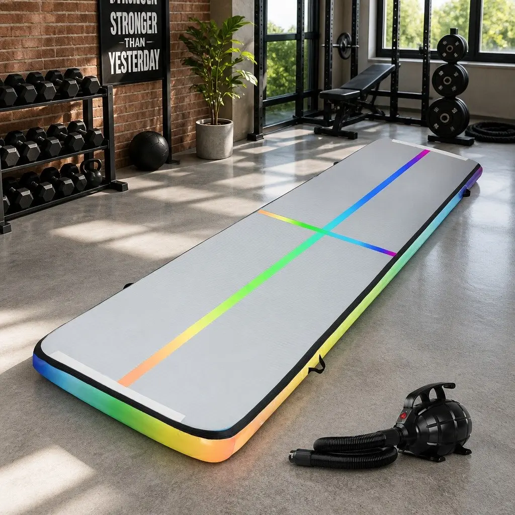 5M Inflatable Air Track Gymnastics Tumbling Mat with Anti-Slip Surface for Exercise Training Yoga and Cheer