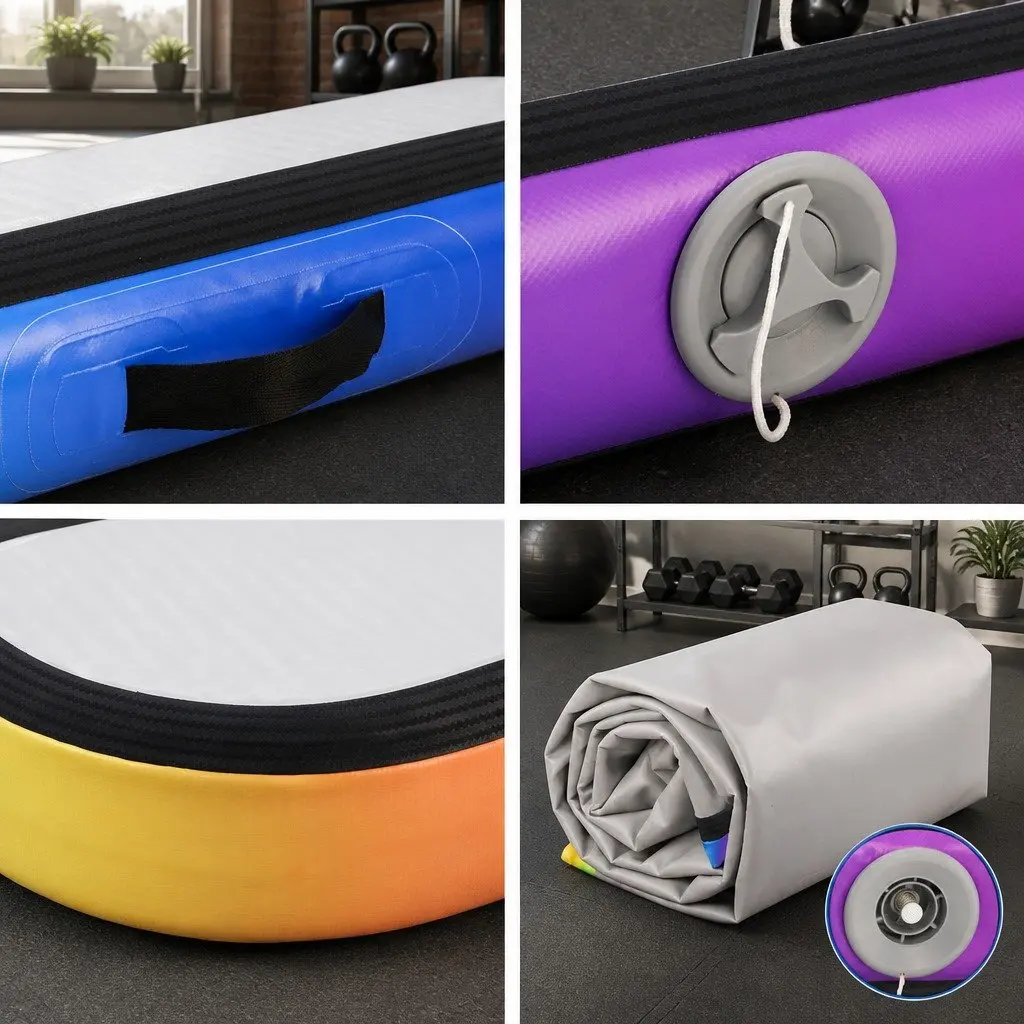 Air Track Inflatable Tumbling Mat 5M Cushioned Portable Anti-Slip Surface