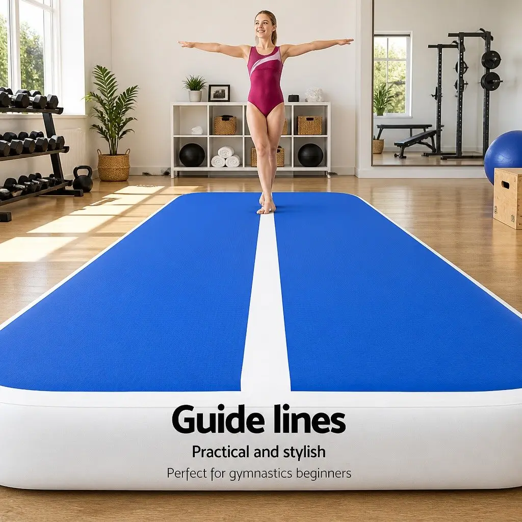 Inflatable Air Track Mat 5M Thick Gymnastics Tumbling Training Landing Platform