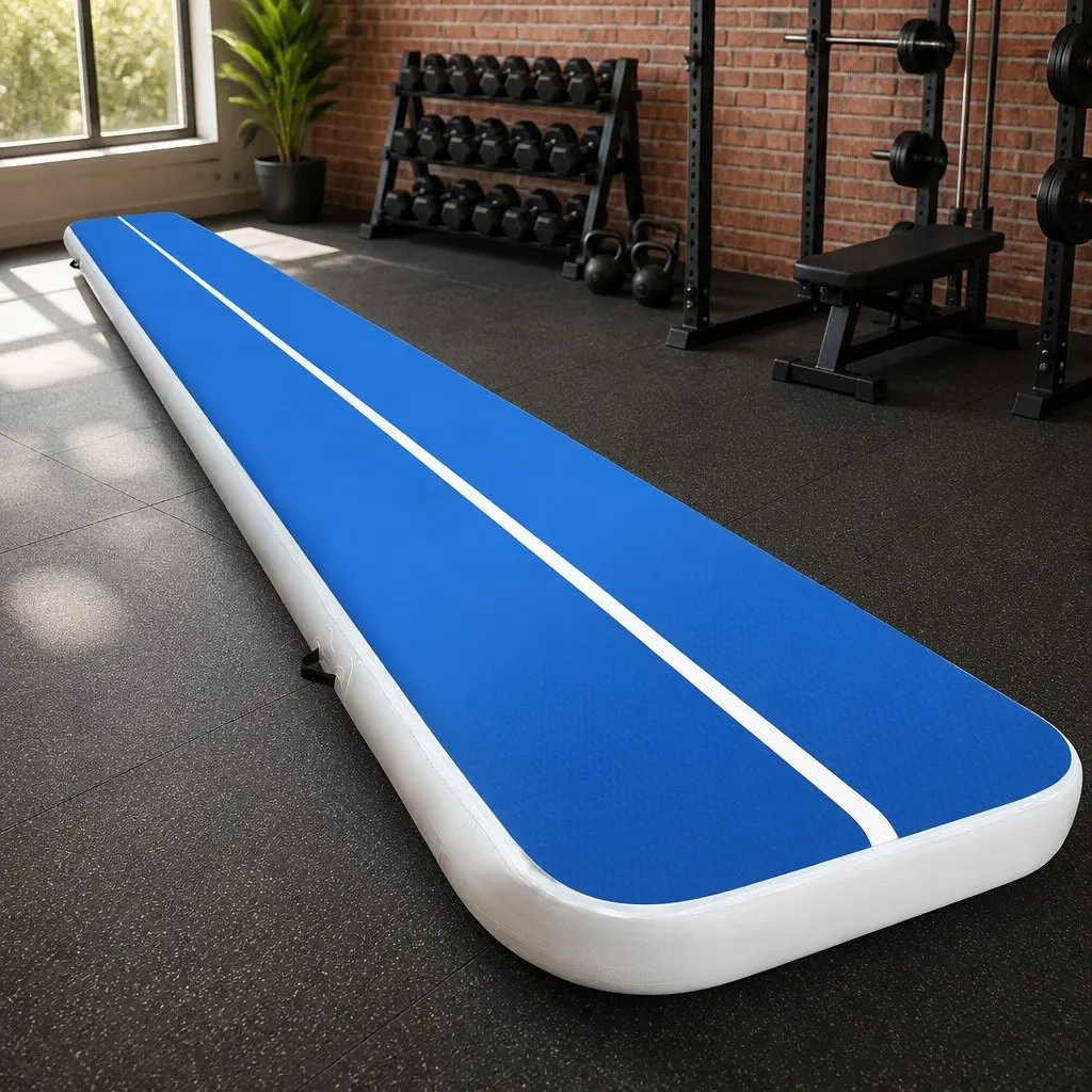 Inflatable Air Track Mat 6m x 1m for Home Gym