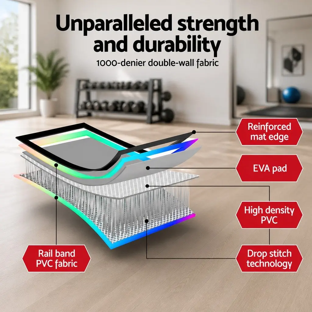 Air Track Mat Inflatable 6M Gymnastics Tumbling Training Exercise
