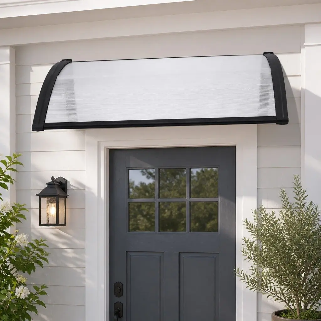 Window Door Awning Transparent PC Panel 0.8M x 1M Canopy