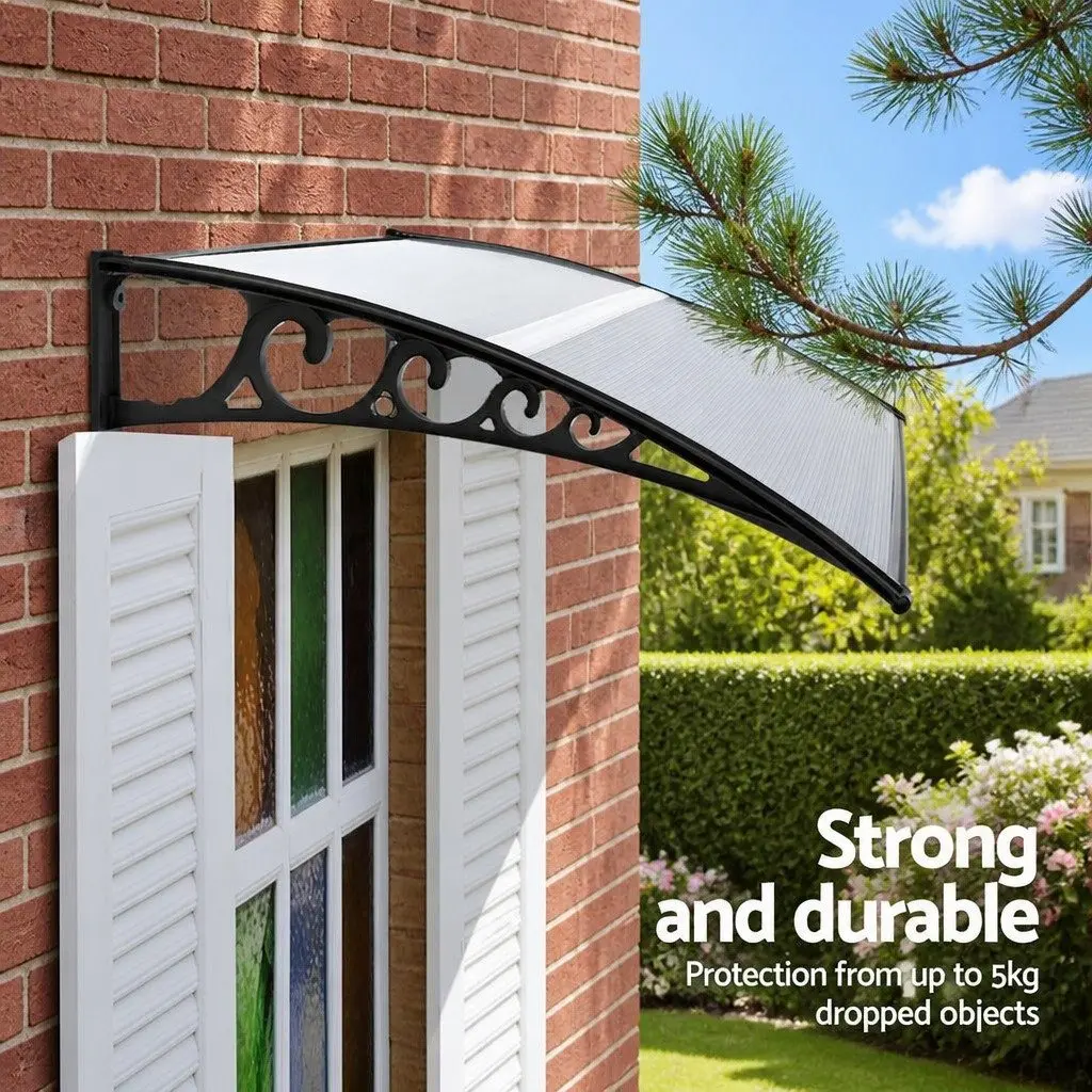 Window Door Awning Transparent PC Panel 0.8M x 1M Canopy