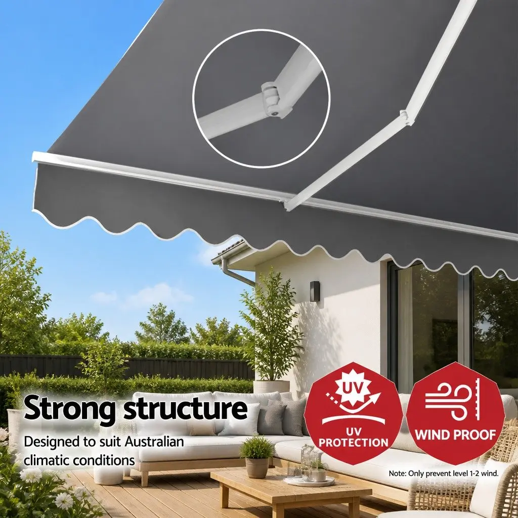 Folding Arm Awning for Outdoor Leisure