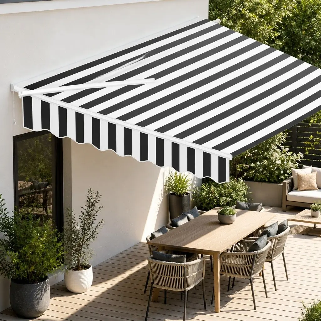 4M x 3M Grey Awning