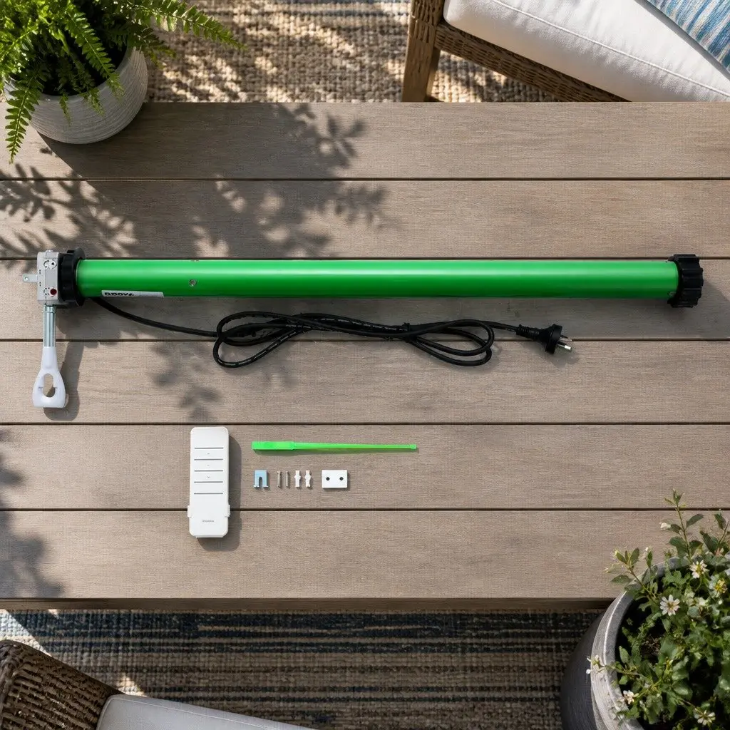 Folding Arm Awning Motor 230V Green Remote Control 40Nm
