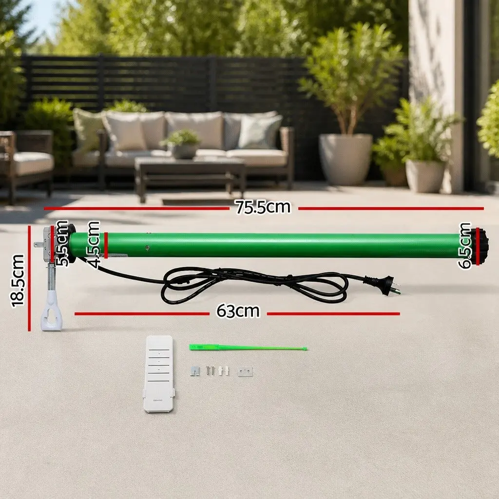 Folding Arm Awning Motor 230V Green Remote Control 40Nm