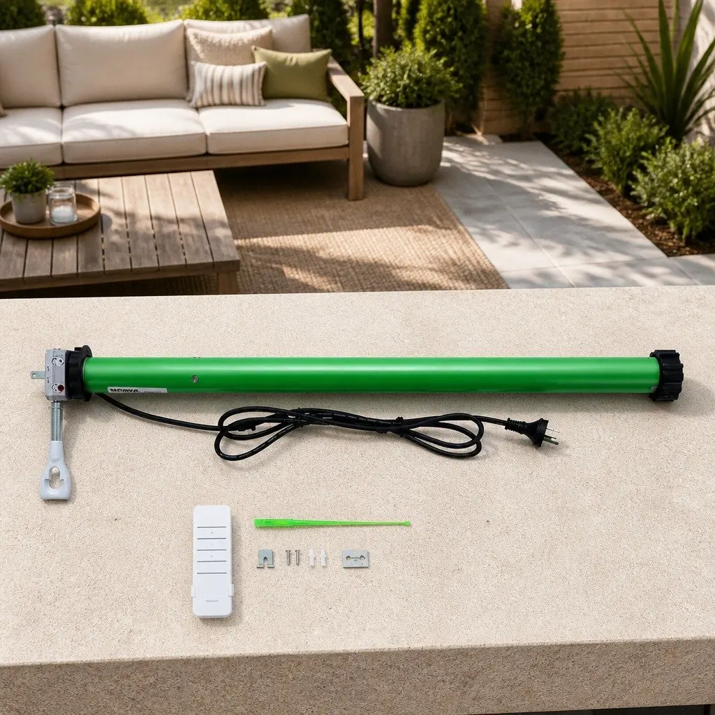 Folding Arm Awning Motor 230V Green Remote Control 40Nm