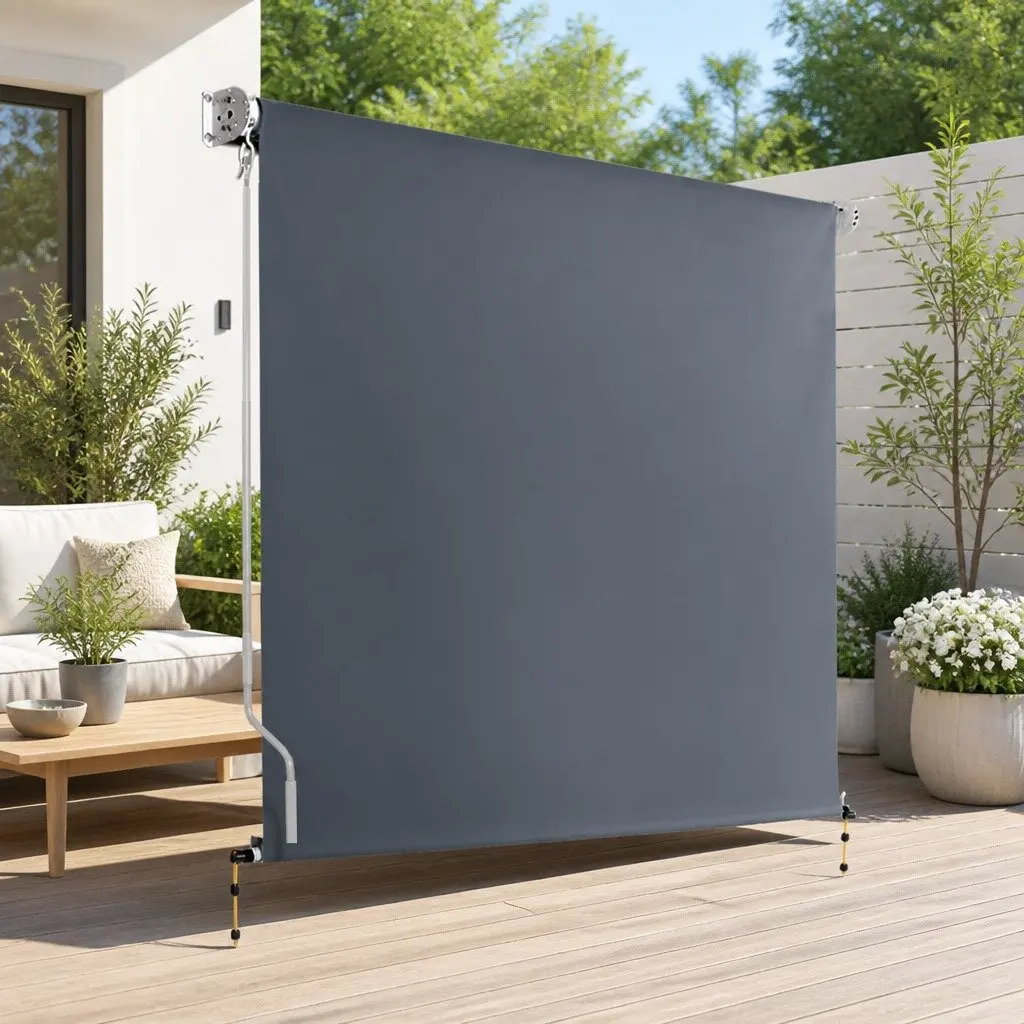 2.1x2.5M Grey Retractable Awning