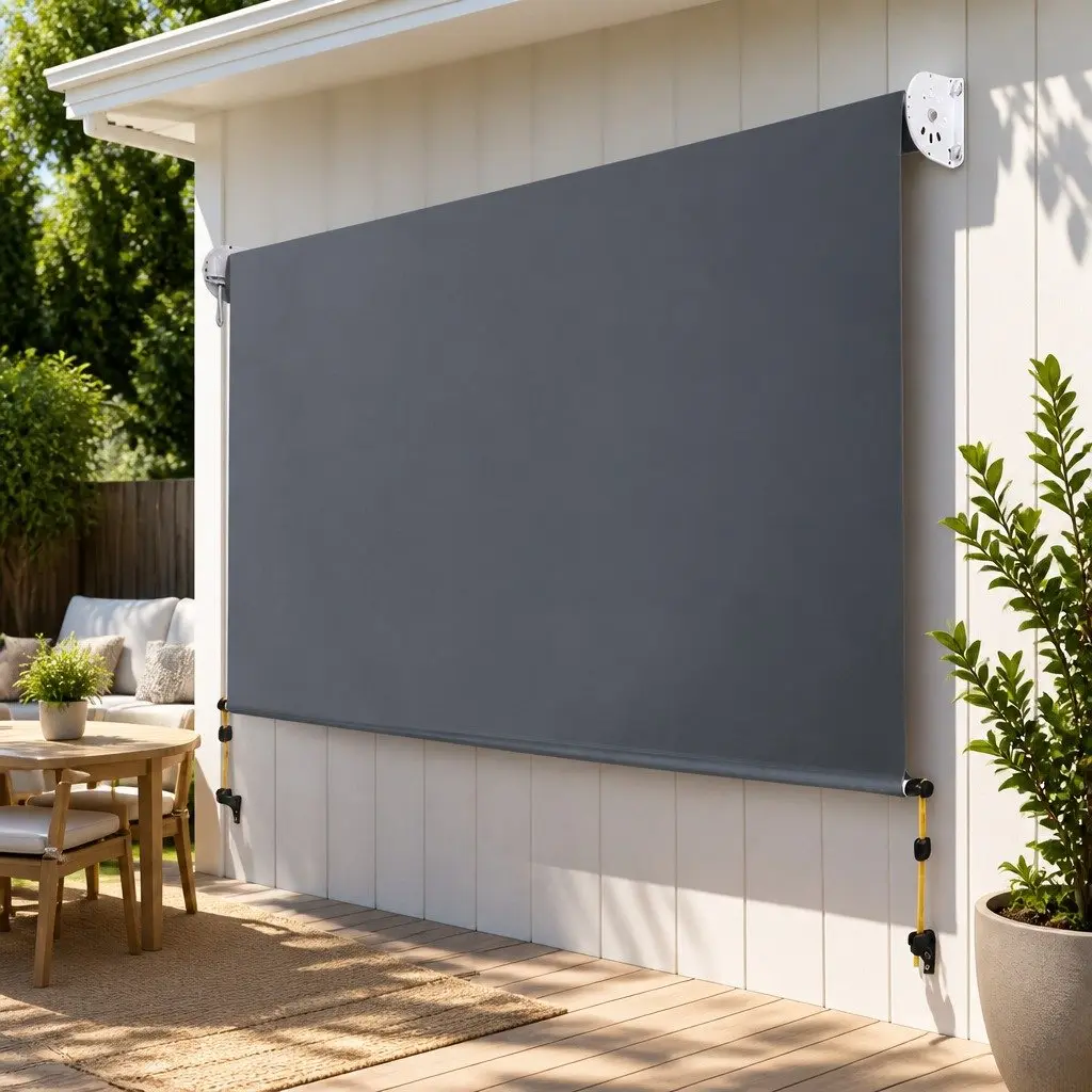 2.1x2.5M Grey Retractable Awning