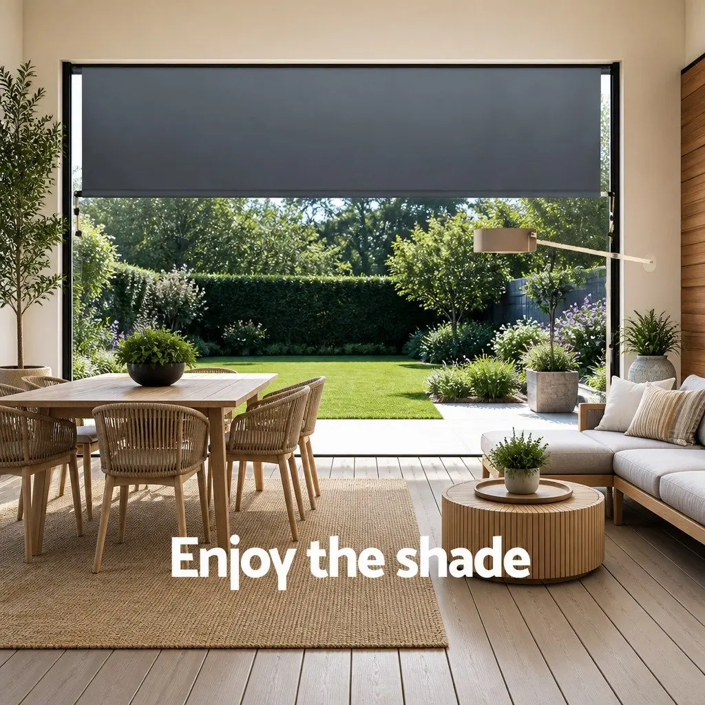 2.1x2.5M Grey Retractable Awning