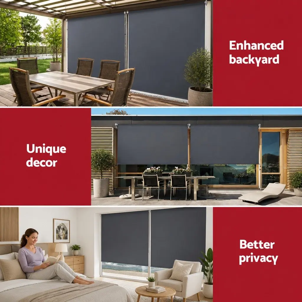 2.1x2.5M Grey Retractable Awning