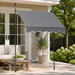 User-Friendly Grey Retractable Awning 2x1.8M for Shade