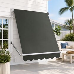 Friendly 1.5m x 2.1m Grey Retractable Awning