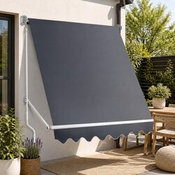 Your Outdoor Shade Solution: 1.8x2.1m Awning in Grey