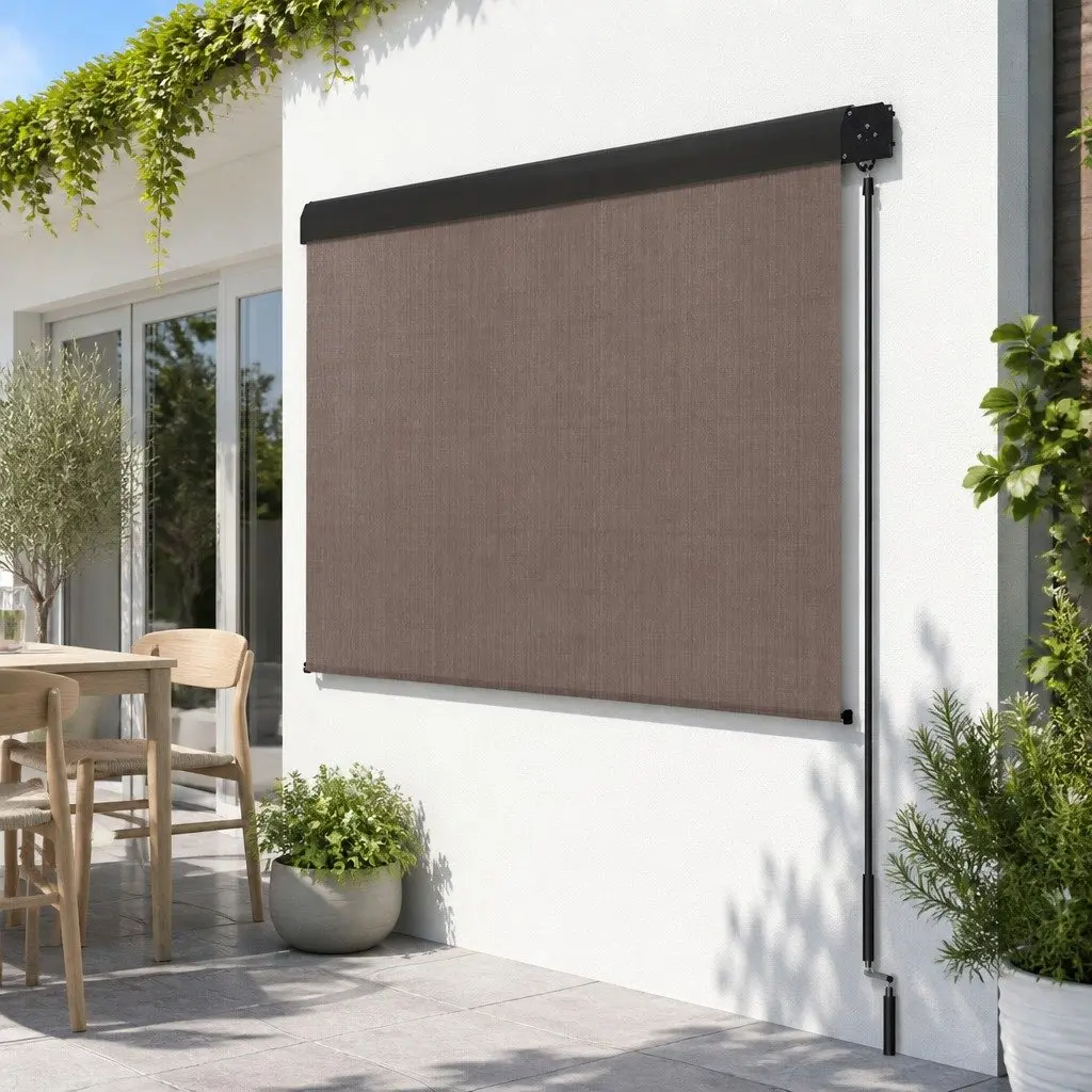 Retractable Awning Hand Crank 3M x 2.5M Outdoor Patio Shade