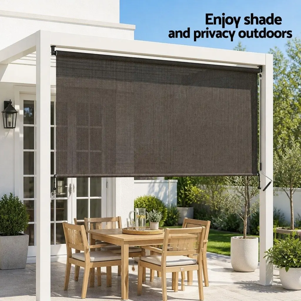 Retractable Awning Hand Crank 3M x 2.5M Outdoor Patio Shade