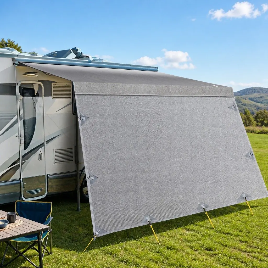 RV Awning & Privacy Screen Combination