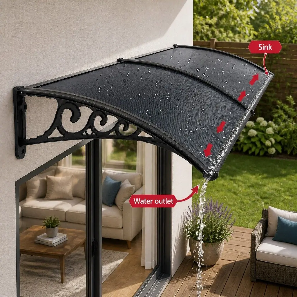 0.6mx0.6m Outdoor Awning