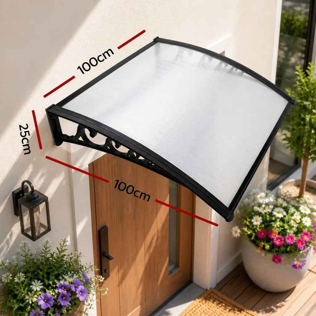 Awning Transparent Panel UV Rain Resistant 1m x 1m DIY Installation