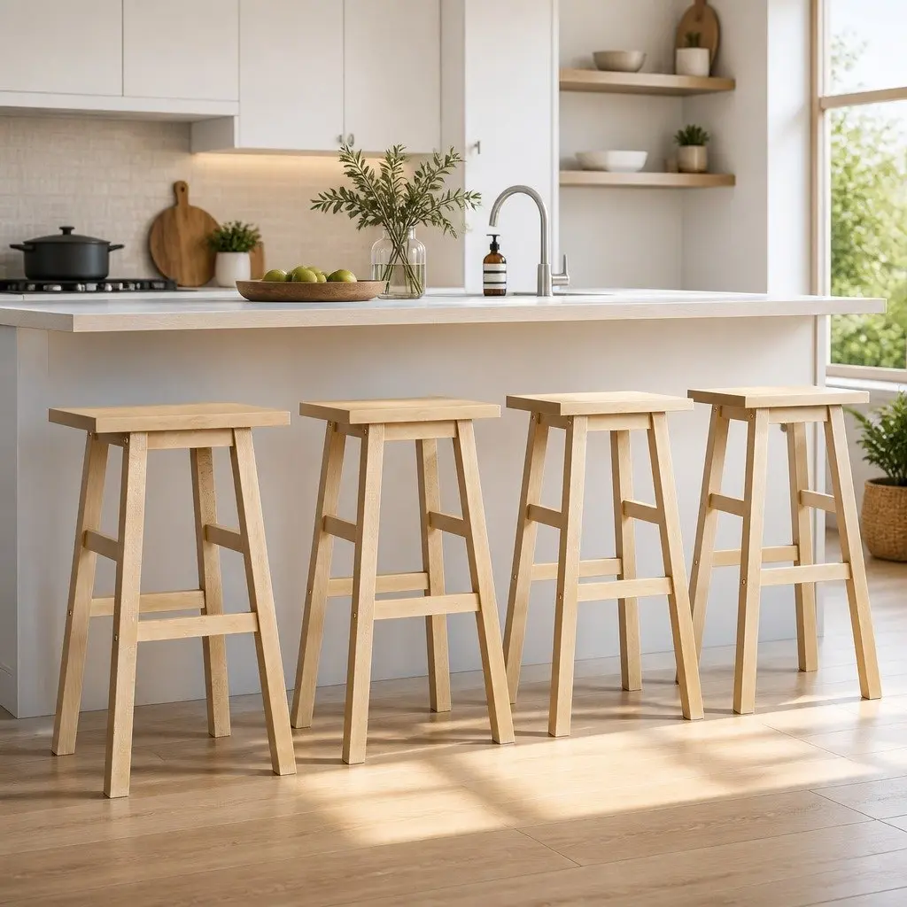 Bar Stools Set of 4 for Dining Spaces