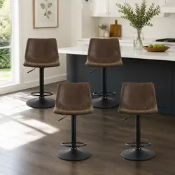 Get Comfortable with This Set of 4 Bar Stools