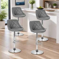 Your Ideal Set of 4 Grey Bar Stools