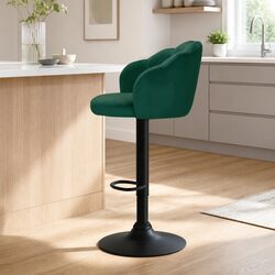 Your New Favorite Velvet Green Bar Stools - Set of 2