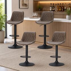Join Friends Around This Set of 4 Adjustable Bar Stools