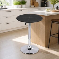 Friendly Round Bar Table with Adjustable Height