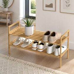 Friendly 2-Tier Shoe Rack for Your Daily Needs