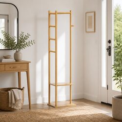 Organize Your Space with a Versatile Bamboo Clothes Rack