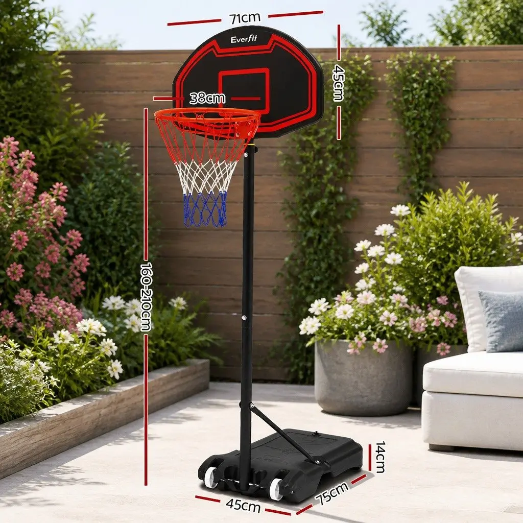 Basketball Hoop Stand System Adjustable Portable 1.6M-2.1M