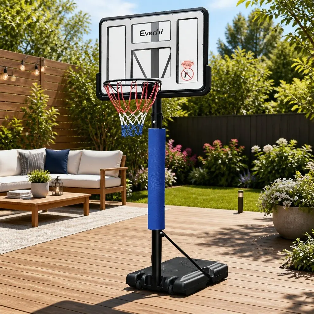 Basketball Hoop Stand System Adjustable 2.45m to 3.05m Portable Acrylic