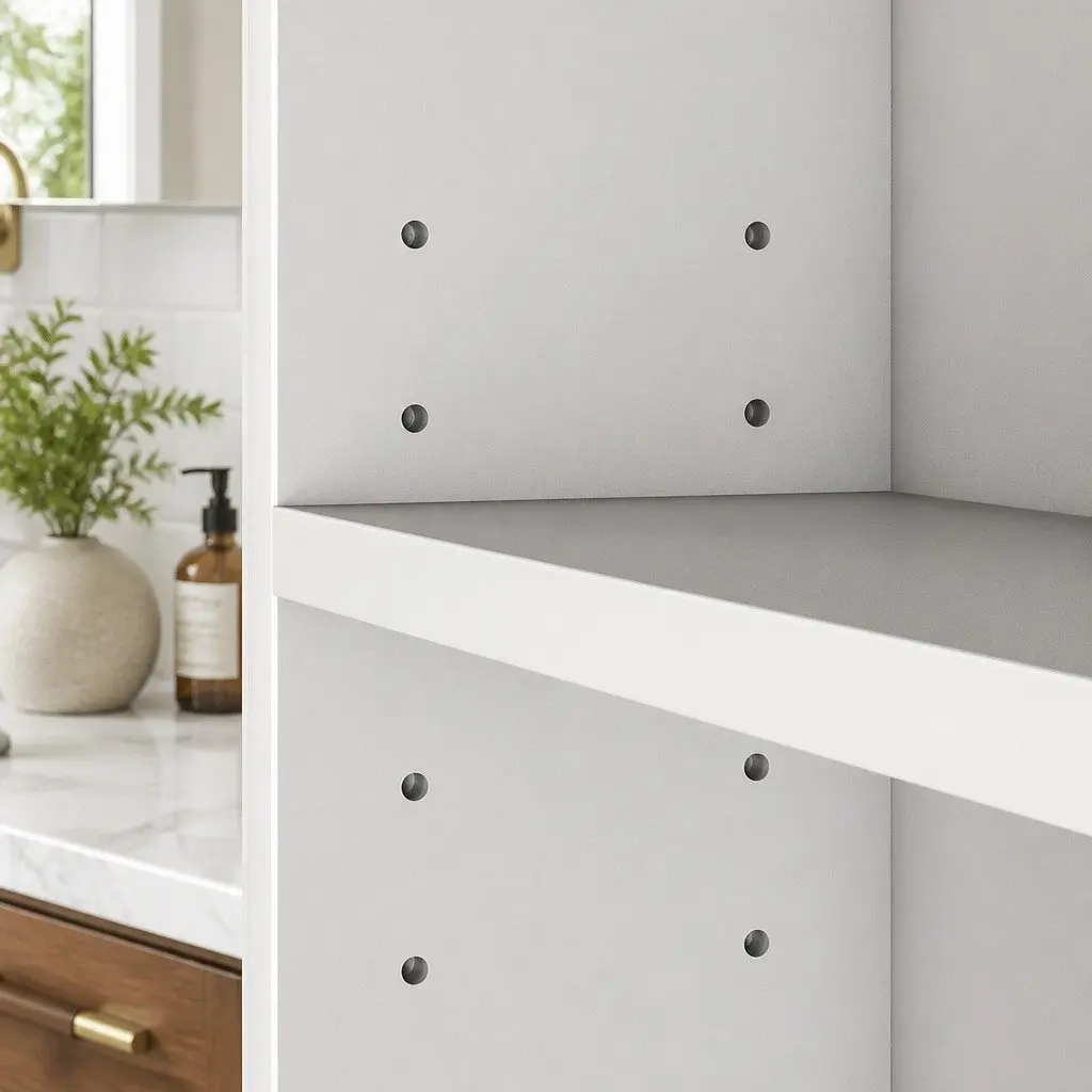Bathroom Mirror Cabinet Wall-Mounted 75CM with 5X Magnifying Mirror Adjustable Shelves