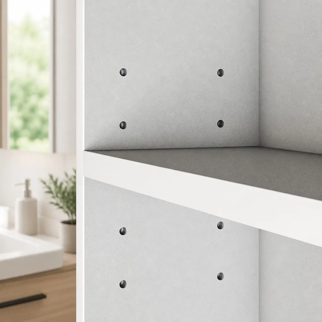Bathroom Mirror Cabinet Wall-Mounted 90CM with Magnifying Glass and Adjustable Shelves