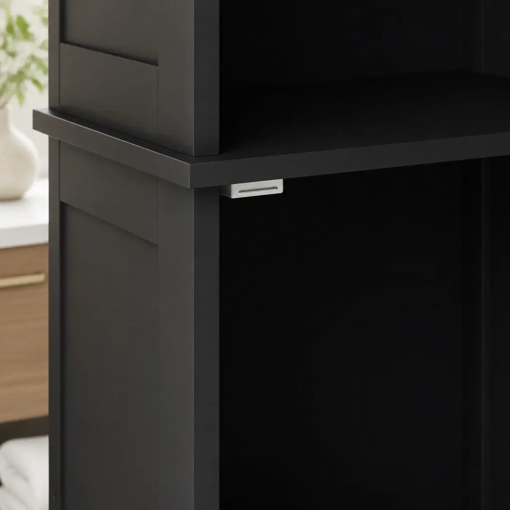 Tall Bathroom Storage Cabinet Freestanding 166cm Adjustable Shelves